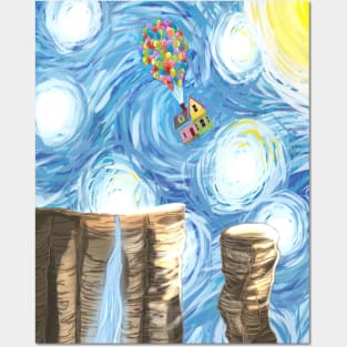 Up in the sky Posters and Art